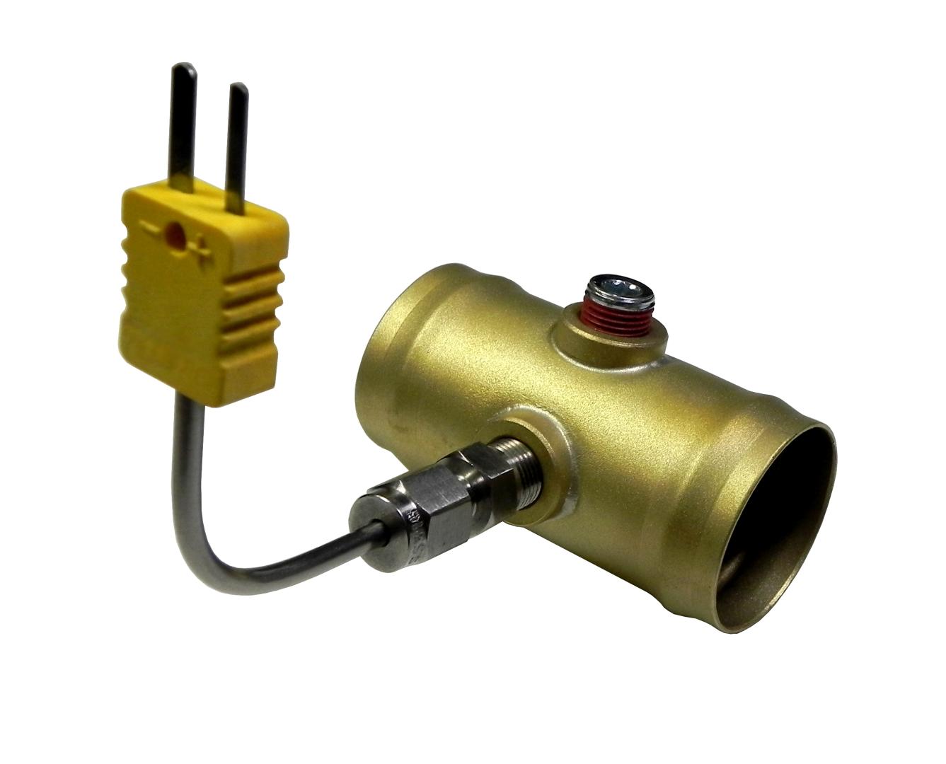 InLine Hose Adapter for Thermocouple or Pressure Sensor Dual Port